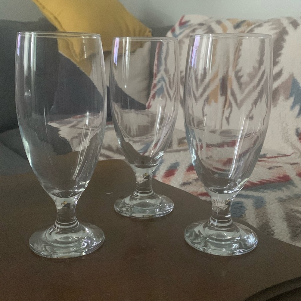 Footed Beer Glasses